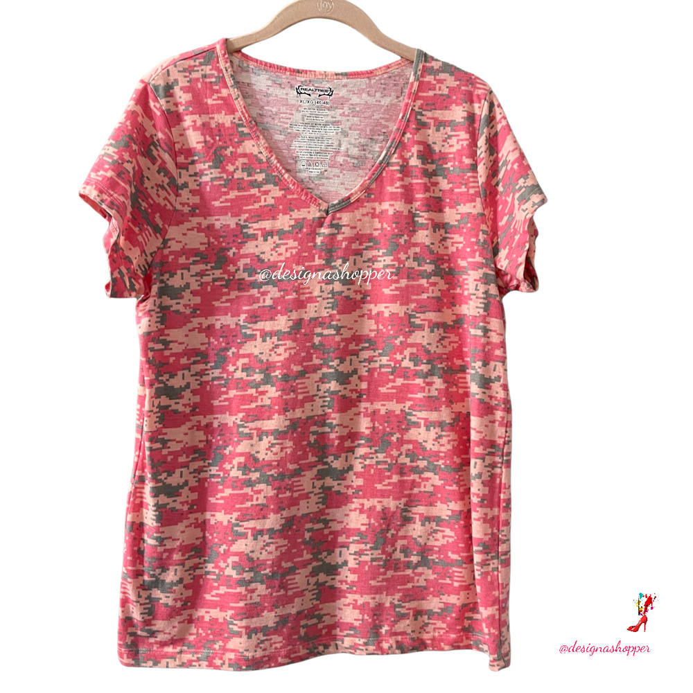 Realtree Camouflage Pink Top for Women XL